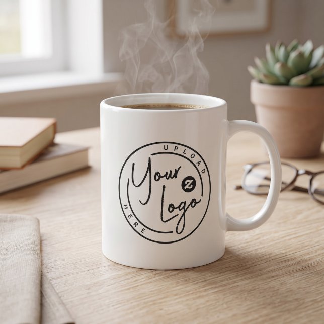 Caneca De Café Logotipo da Empresa (Criador carregado)