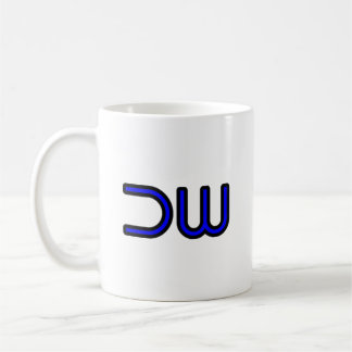Caneca De Café Logotipo da Empresa DW DEK-WORX Azul