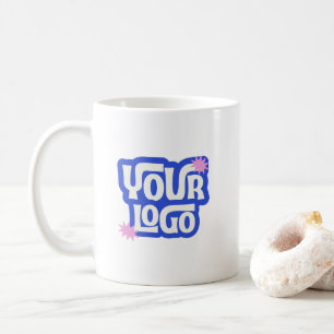 Caneca De Café Logotipo da Empresa Marca Simples Negócios