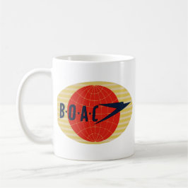 Caneca De Café Logotipo da linha aérea do vintage BOAC