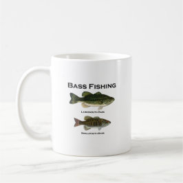 Caneca De Café Logotipo da pesca da perda (largemouth -