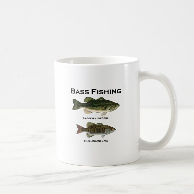 Caneca De Café Logotipo da pesca da perda (largemouth - (Direita)