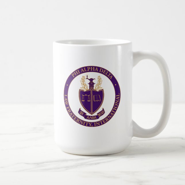 Caneca De Café Logotipo da Phi Alpha Delta (Direita)