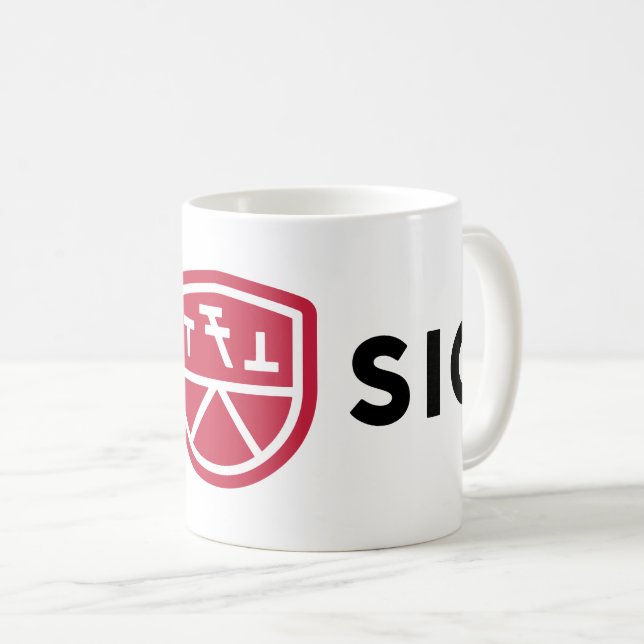 Caneca De Café Logotipo da Phi Sigma Kappa (Frente Esquerda)