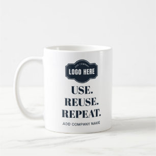 Caneca De Café Logotipo da sua empresa Slogan e nome da empresa p