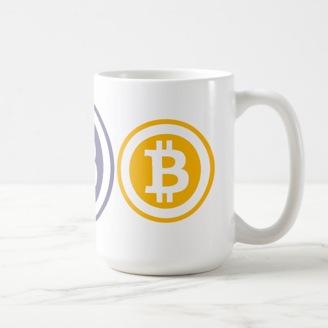 Caneca De Café Logotipo de Bitmoeda (Direita)