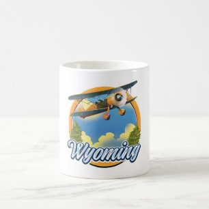 Caneca De Café logotipo de desenho animado de Wyoming