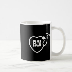 Caneca De Café Logotipo de enfermeiro Rn