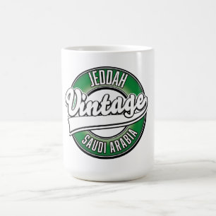 Caneca De Café logotipo de jeddah arábia saudita
