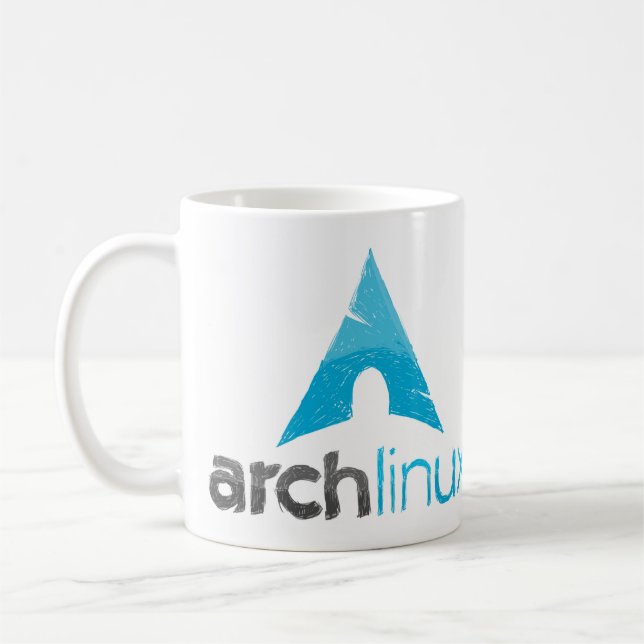 Caneca De Café Logotipo de Linux do arco (Esquerda)