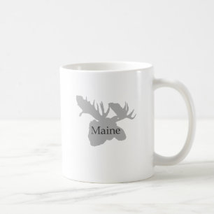 Caneca De Café Logotipo de Maine EUA (alces)