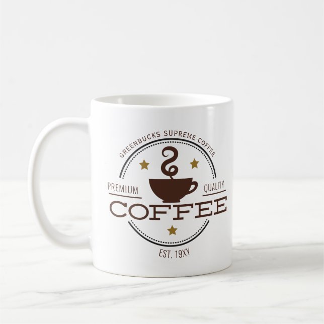 Caneca De Café logotipo de negócios de café (Esquerda)