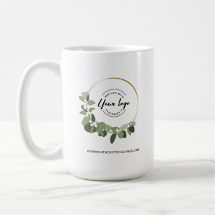 Caneca De Café Logotipo de Negócios Personalizado com Coroa de Ve