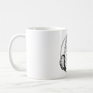 Caneca De Café logotipo de papagaio gerado por ia