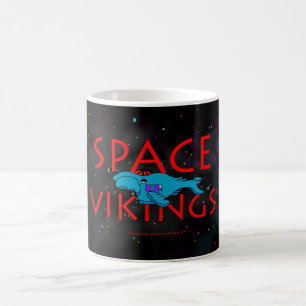 Caneca De Café Logotipo de Viquingues do espaço