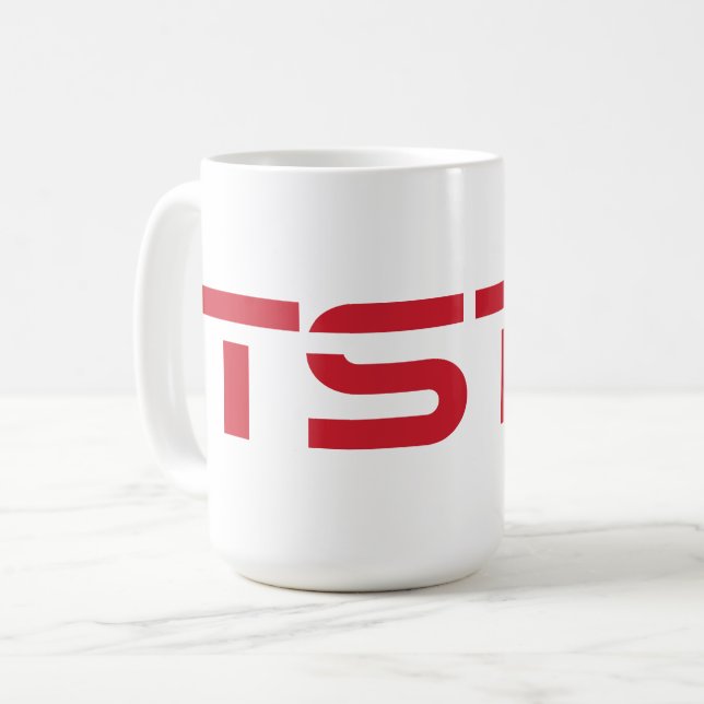 Caneca De Café Logotipo do Bloco do TSTC (Frente Esquerda)