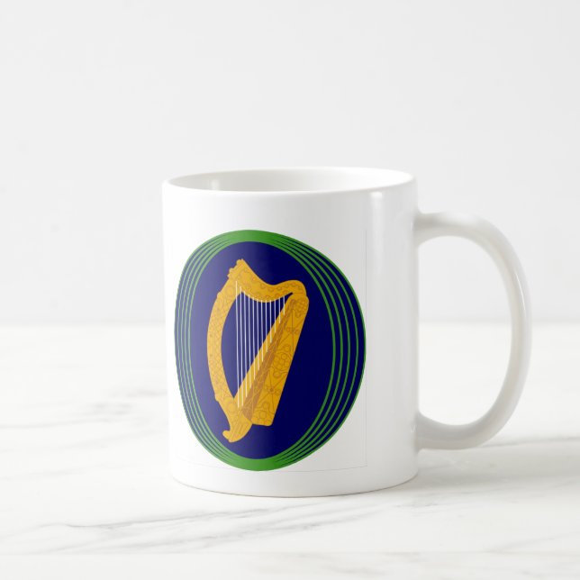 Caneca De Café Logotipo do Casaco de Armas irlandês (Direita)