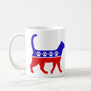 Caneca De Café Logotipo do Cat Party Feliz Política Partido Excel