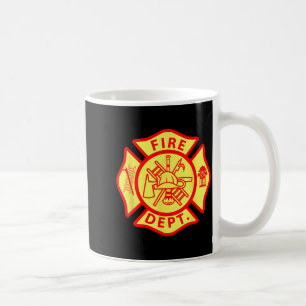 Caneca De Café Logotipo do Departamento de Bombeiros Símbolo Unif