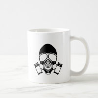 logotipo do estêncil da máscara de gás