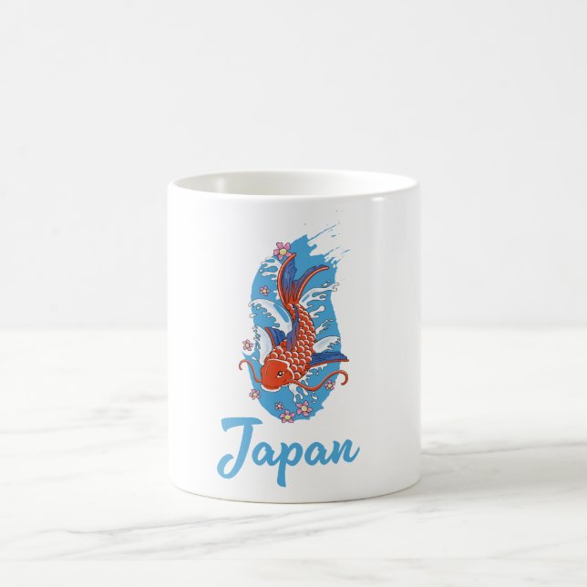 Caneca De Café logotipo do Japan Fishing (Centro)