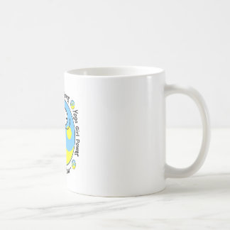 Caneca De Café Logotipo do poder da menina da ioga