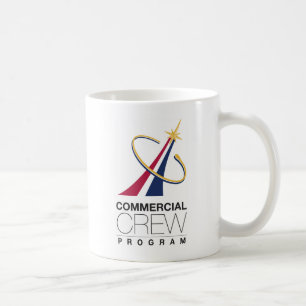 Caneca De Café Logotipo do Programa de Tripulação Comercial NASA
