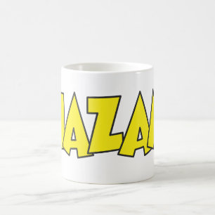 Caneca De Café Logotipo do Shazam Amarelo