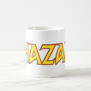 Caneca De Café Logotipo do Shazam Amarelo/Vermelho