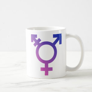 Caneca De Café Logotipo do símbolo do Transgender