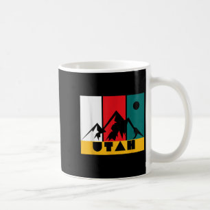 Caneca De Café Logotipo do Utah Vintage - Park City Utah - Esqui