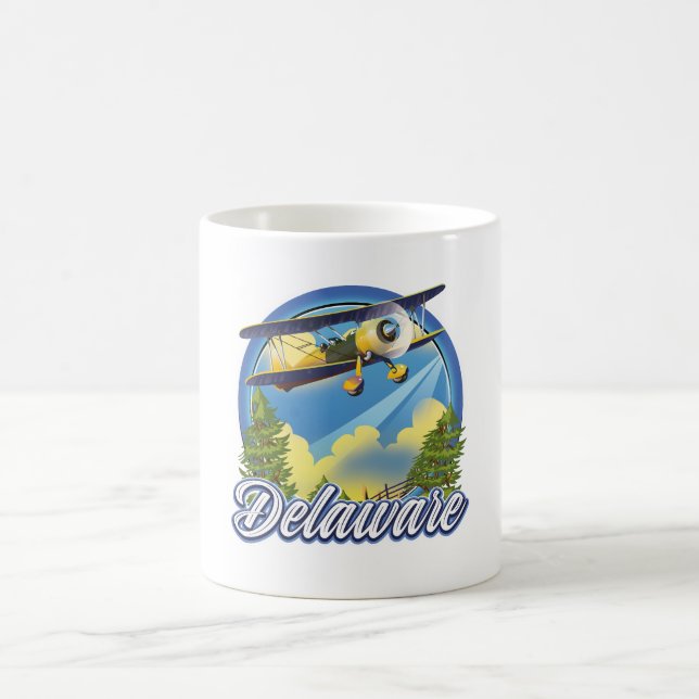Caneca De Café Logotipo do viagem Delaware (Centro)
