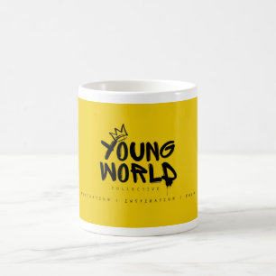 Caneca De Café Logotipo do Young World Collective 