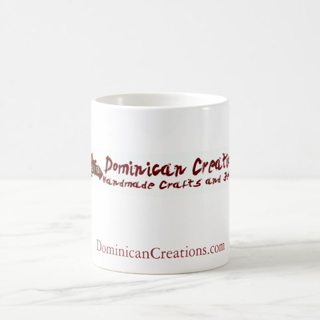 Caneca De Café logotipo, DominicanCreations.com (Centro)
