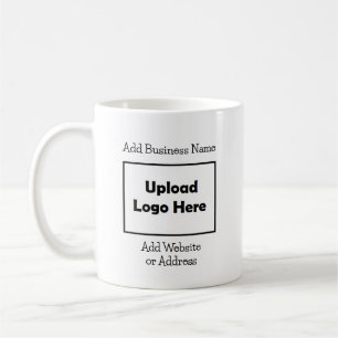 Caneca De Café Logotipo e Informações Empresariais Personalizados