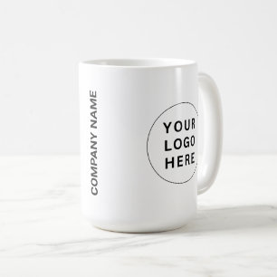 Caneca De Café Logotipo e Nome Comercial Personalizado em Materia