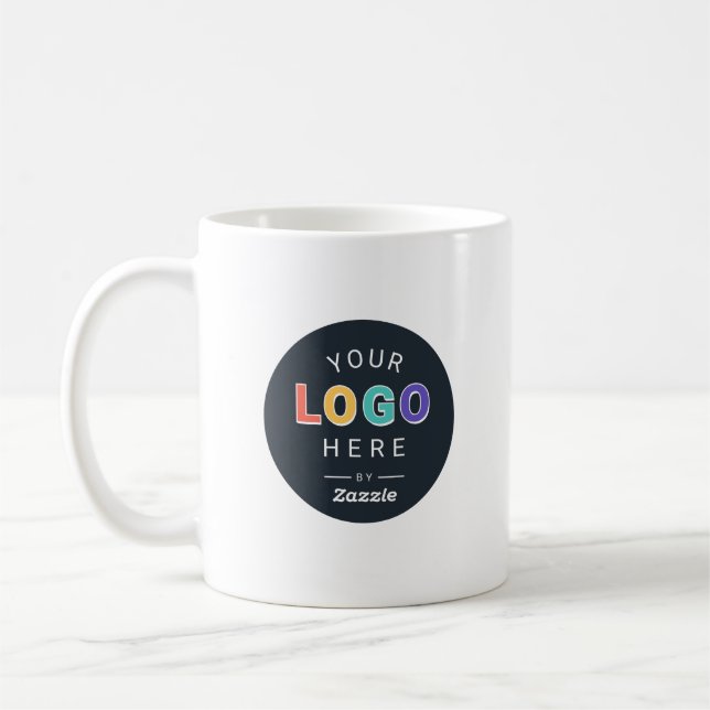 Caneca De Café Logotipo Empresarial Personalizado (Esquerda)