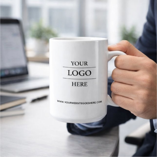 Caneca De Café Logotipo Empresarial Personalizado  (Criador carregado)