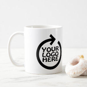 Caneca De Café Logotipo Empresarial Personalizado