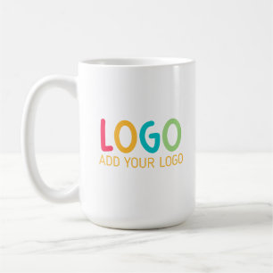 Caneca De Café Logotipo Empresarial Personalizado Marca Alta 15oz