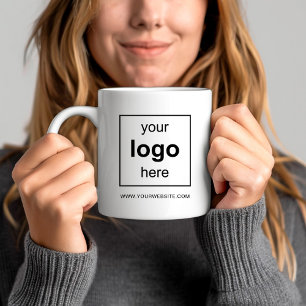 Caneca De Café Logotipo Empresarial Promocional Moderno