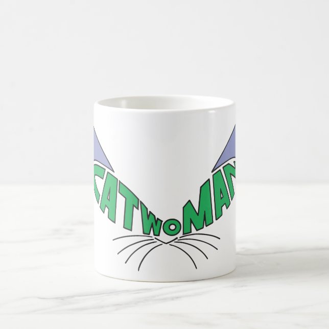 Caneca De Café Logotipo feminino verde (Centro)