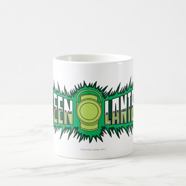 Caneca De Café Logotipo Lanterna Verde - Chama Verde (Centro)