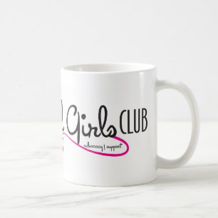 Caneca De Café Logotipo mau Schtuff do clube das meninas de