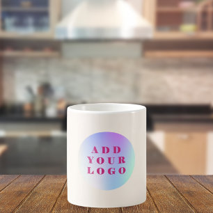 Caneca De Café Logotipo moderno da Beige Business