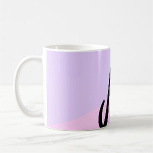 Caneca De Café logotipo monograma simples e mínimo personalizado