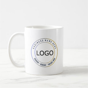 Caneca De Café Logotipo, Nome e Slogan Corporativo da Empresa