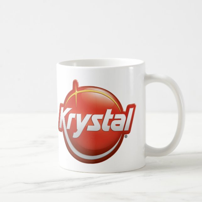 Caneca De Café Logotipo novo de Krystal (Direita)