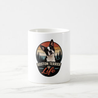 Caneca De Café Logotipo Oficial da Vida do Boston Terrier