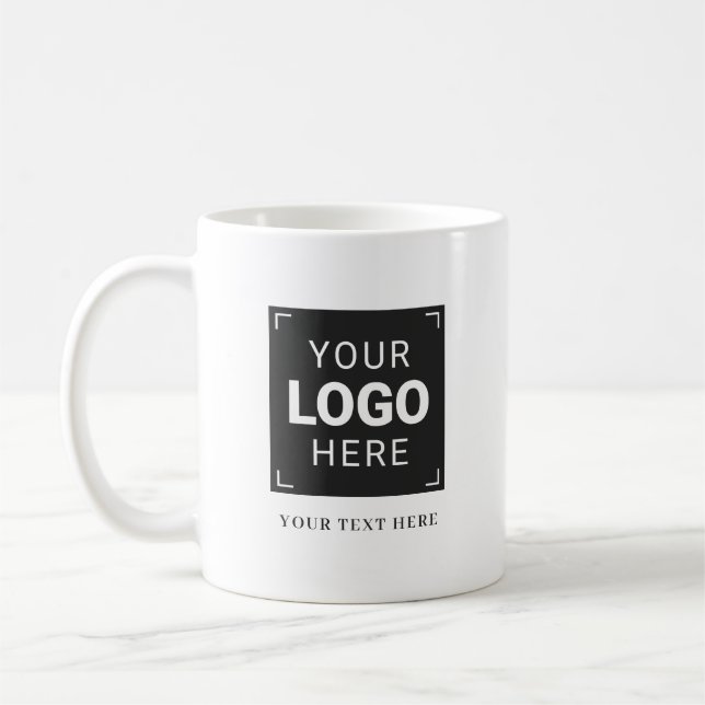 Caneca De Café Logotipo Personalizado da Empresa (Esquerda)